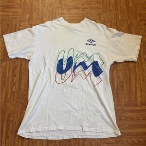 Umbro vintage 90s single stitched White Graphic Men's T-Shirt